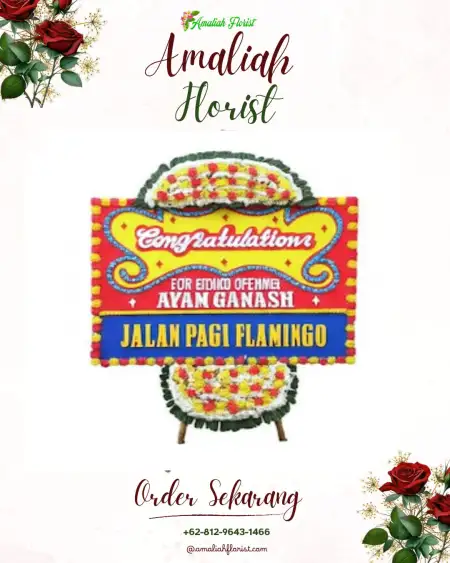 Sewa Papan Bunga Safan